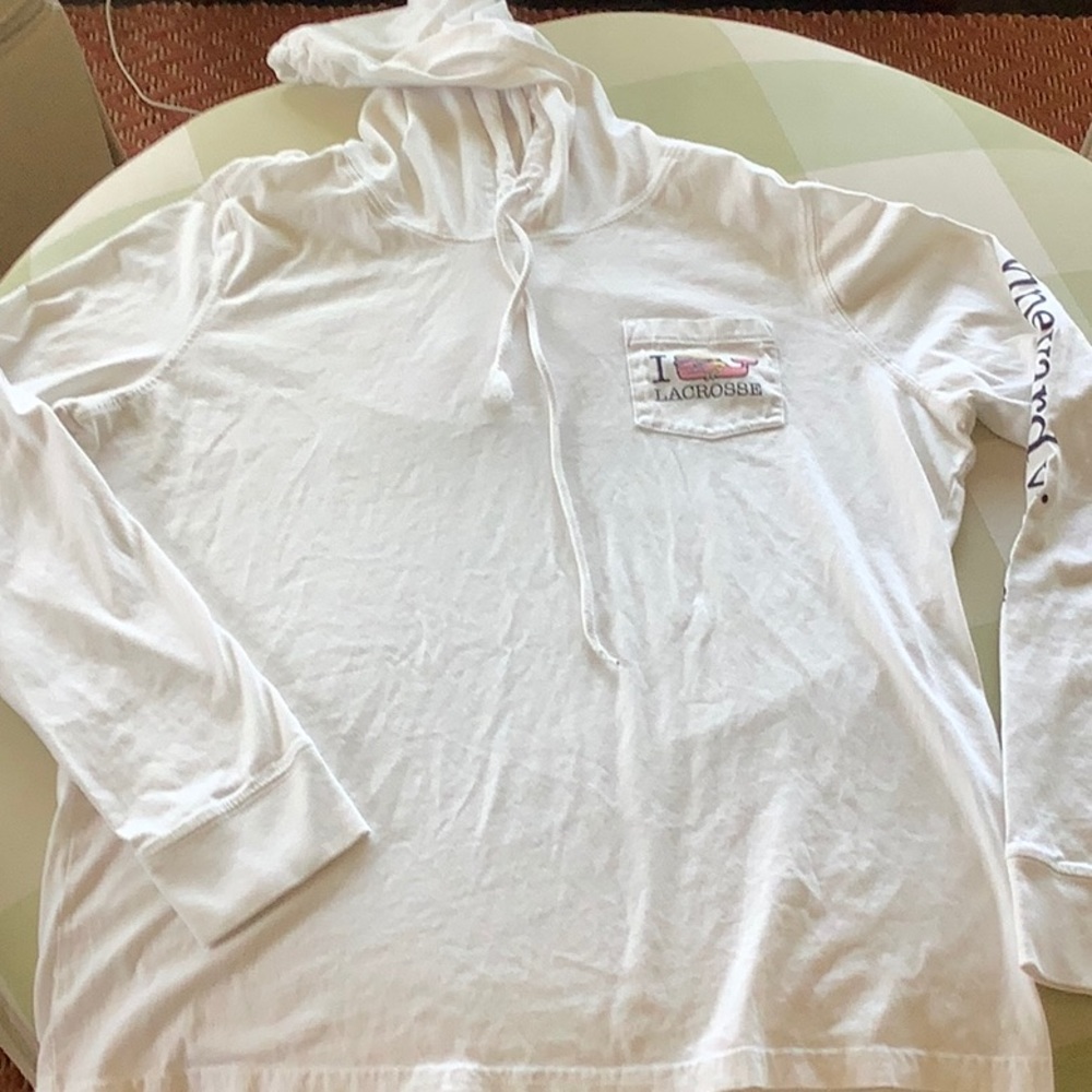 Vineyard Vines LS hooded Tshirt Lacrosse